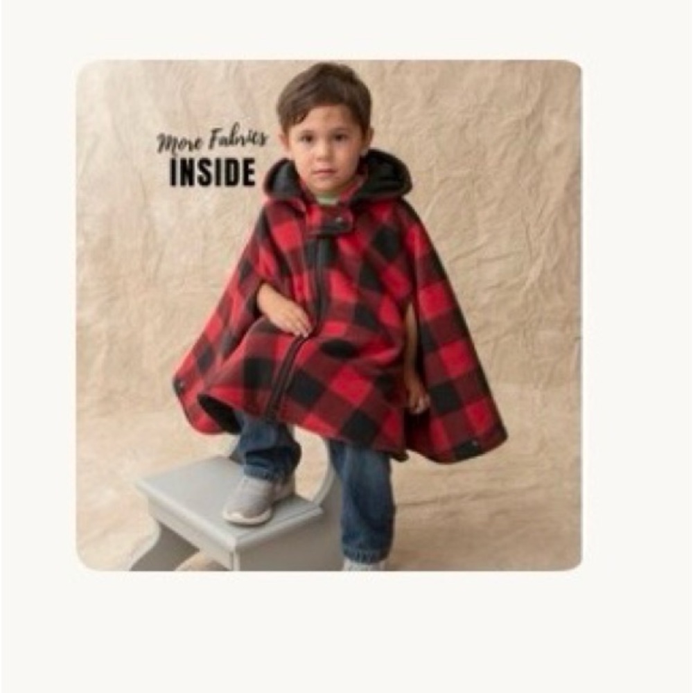 Car Seat Poncho 4t, extra warm, detachable hood